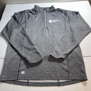 PlayStation Store 1/4 Zip Gray Sweater Endurance 2XL Long Sleeve